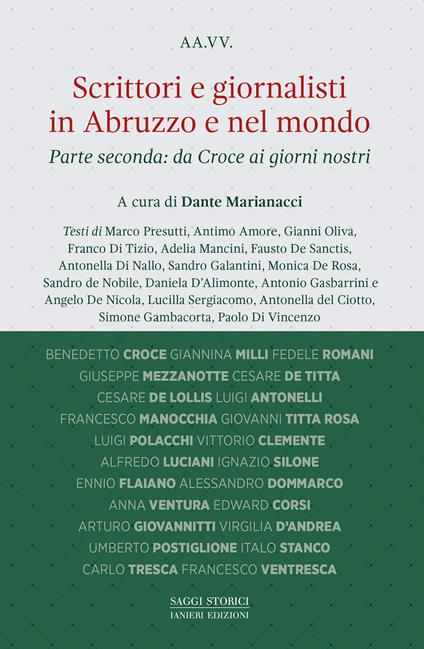 Scrittori e giornalisti in Abruzzo e nel mondo. Vol. 2: Da Croce ai giorni nostri - copertina