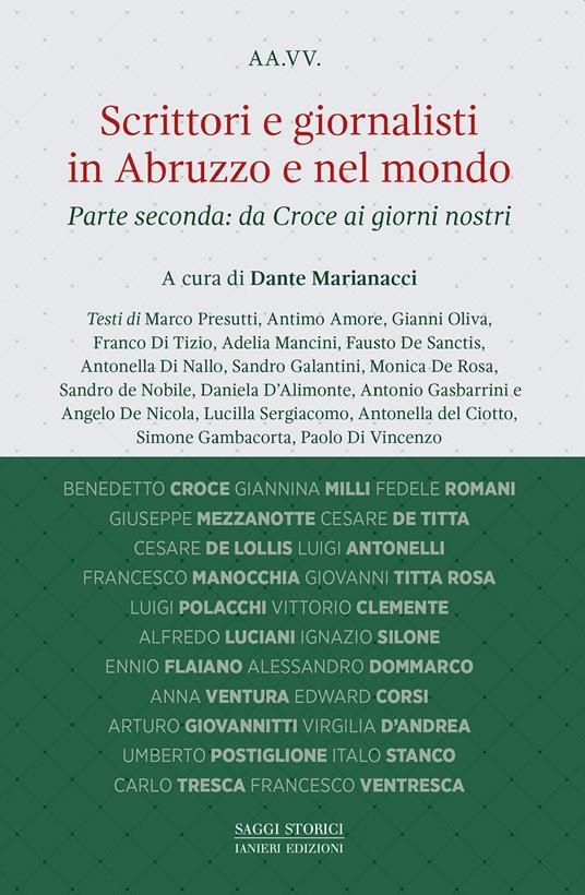Scrittori e giornalisti in Abruzzo e nel mondo. Vol. 2: Da Croce ai giorni nostri - copertina