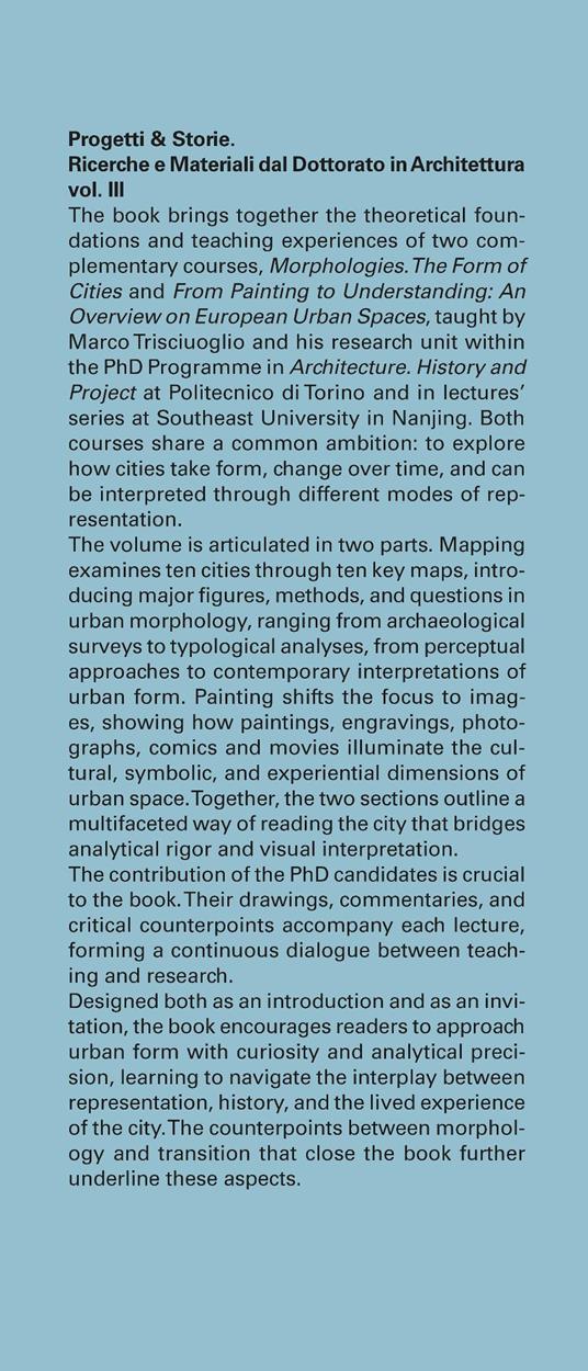 Mapping & painting urban form. Morphology in the making - Martina Crapolicchio,Rossella Gugliotta,Marco Trisciuoglio - 2