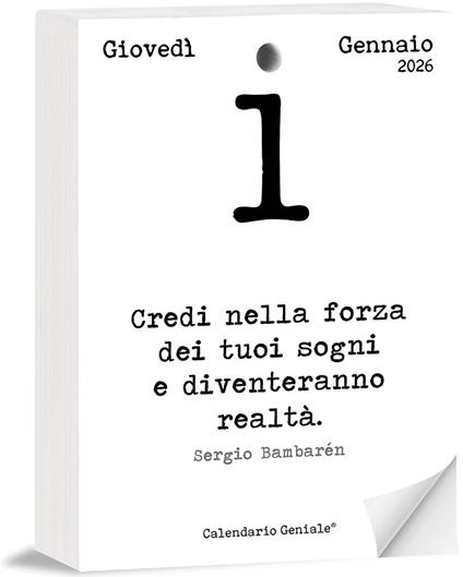 Calendario Geniale 2026 14 x 4 x 10 cm