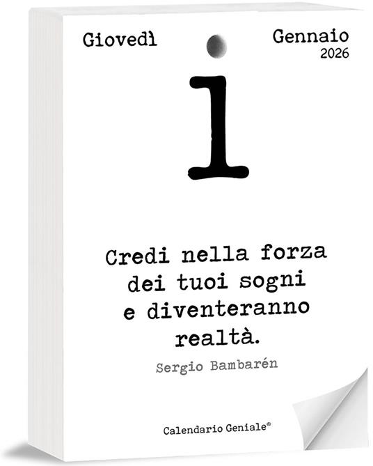 Calendario Geniale 2026 14 x 4 x 10 cm