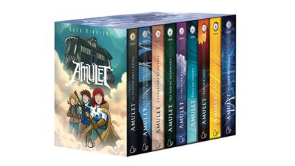Amulet. La saga completa. Cofanetto da collezione (9 volumi) - Kazu Kibuishi - copertina