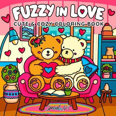 Fuzzy in Love: A Whimsical Coloring Book of Adorable Animal Pairs and Heartwarming Moments - Special Art - cover