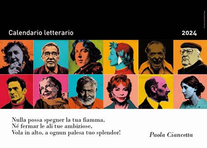 Calendario Letterario 2024-Paola Ciancetta - Paola Ciancetta - copertina