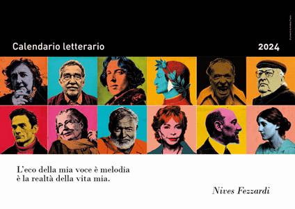 Calendario Letterario 2024-Nives Fezzardi - Nives Fezzardi - copertina