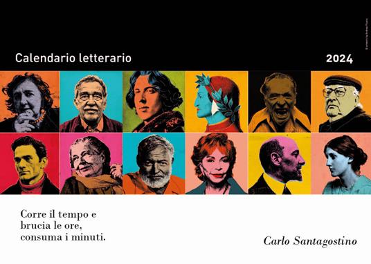 Calendario letterario 2024-Carlo Santagostino - Carlo Santagostino - copertina