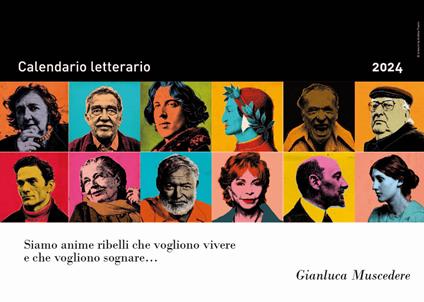 Calendario letterario 2024-Gianluca Muscedere - Gianluca Muscedere - copertina