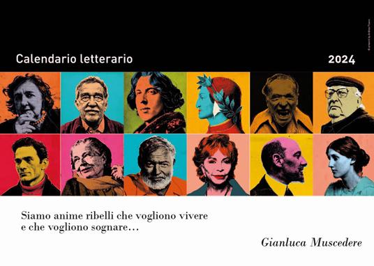 Calendario letterario 2024-Gianluca Muscedere - Gianluca Muscedere - copertina
