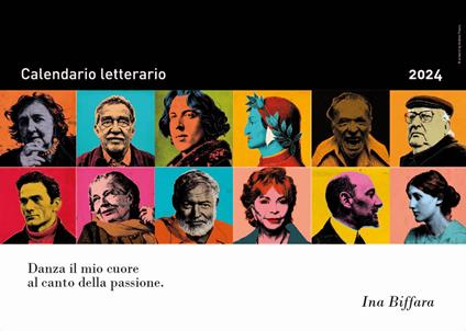 Calendario letterario 2024-Ina Biffara - Ina Biffara - copertina
