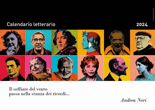 Calendario Letterario 2024-Andrea Neri - Andrea Neri - copertina