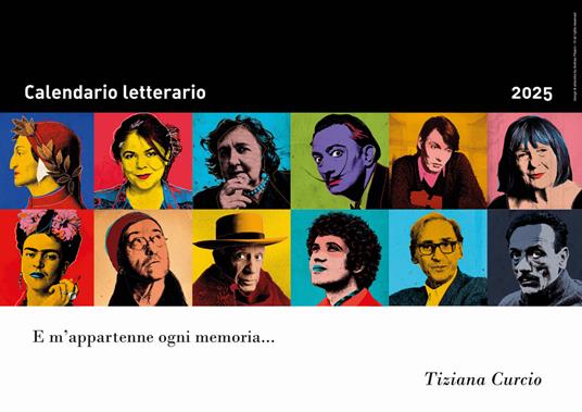 Calendario Letterario 2025-Tiziana Curcio - Tiziana Curcio - copertina