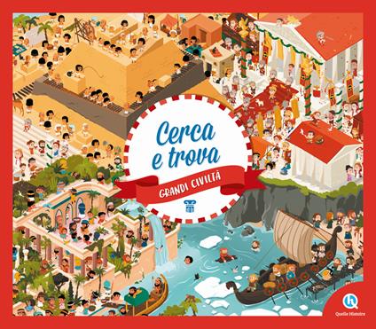 Grandi civiltà. Cerca e trova. Ediz. a colori - Mathilde Sallé de Chou,Erika Gualandri - copertina