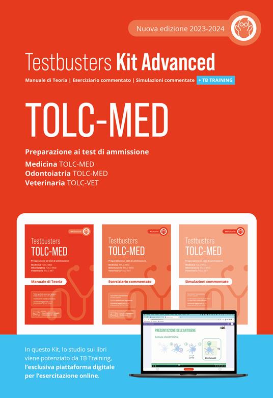 TOLC-MED. Test Medicina 2024/2025. Kit advanced. Con Simulatore Testbusters - copertina