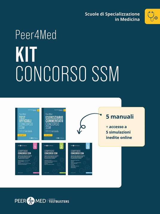 Peer4Med. Scuole di Specializzazione in Medicina. Kit Concorso SSM. Con Simulatore Testbusters - Gabriele Schiaffini - copertina