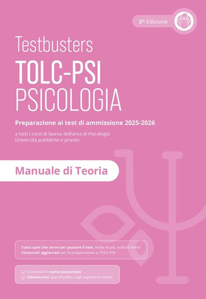 Testbusters TOLC-PSI 2025 - Manuale di Teoria - copertina