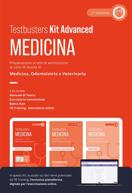 Testbusters Test di Medicina 2025 - Kit Advanced. Con Simulatore Testbusters - copertina