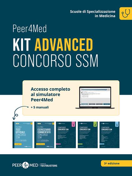 Peer4Med. Kit advanced concorso SSM. Con espansione online. Con software di simulazione - Gabriele Schiaffini - copertina