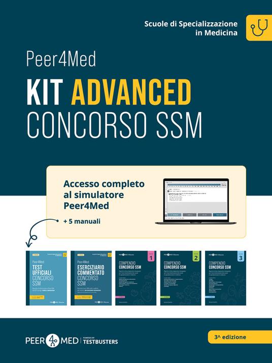 Peer4Med. Kit advanced concorso SSM. Con espansione online. Con software di simulazione - Gabriele Schiaffini - copertina