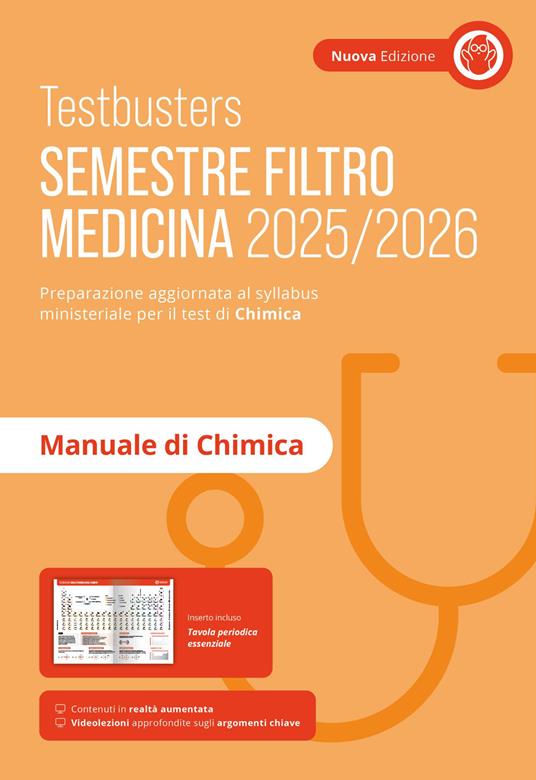 Testbusters. Manuale di chimica. Semestre filtro 2025/2026. Nuova ediz. Con Contenuto digitale per accesso online - copertina