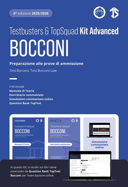 Testbusters. Bocconi. Kit advanced. Con simulazioni commentate online, Question Bank TopTest - copertina