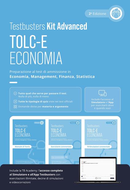 Testbusters TOLC-E. Kit Advanced - copertina