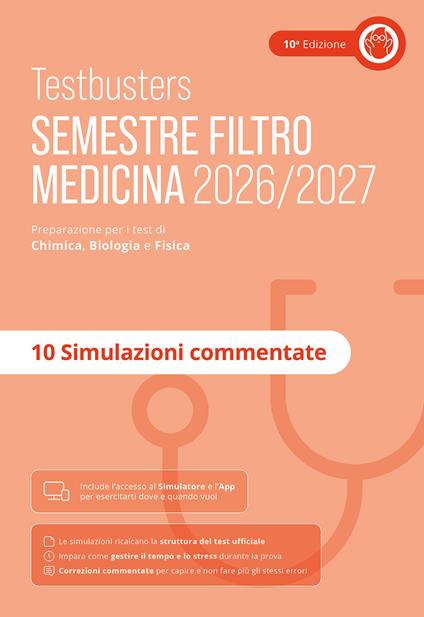 Testbusters. Simulazioni commentate. Semestre filtro 2026/2027 - copertina