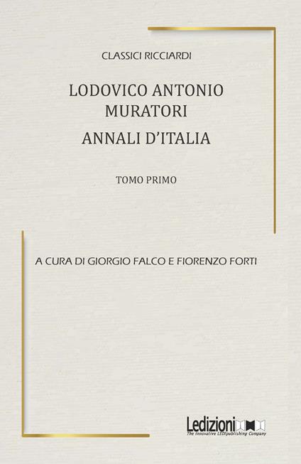 Ludovico Antonio Muratori. Annali d'Italia. Vol. 1 - copertina