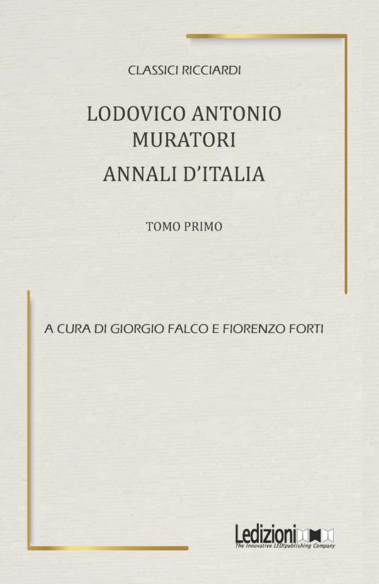 Ludovico Antonio Muratori. Annali d'Italia. Vol. 1 - copertina