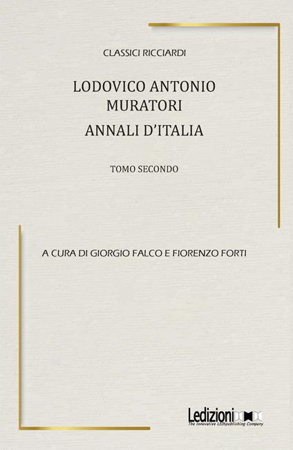 Ludovico Antonio Muratori. Annali d'Italia. Vol. 2 - copertina