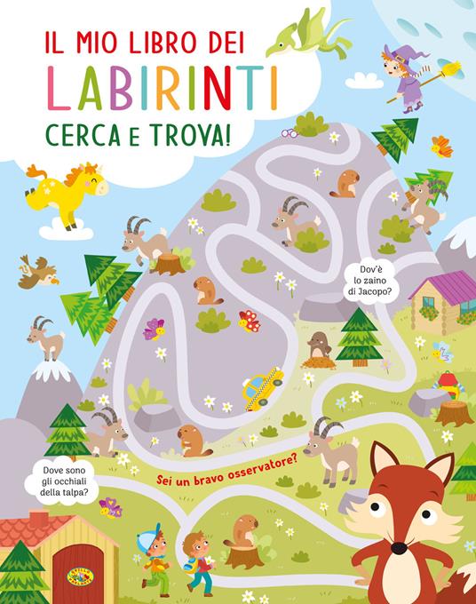 Il mio libro dei labirinti. Ediz. a colori - copertina