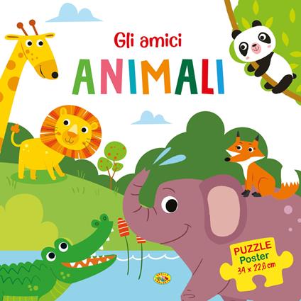 Gli amici animali. Puzzle poster. Ediz. a colori - copertina