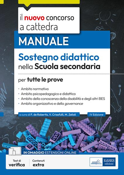 Il nuovo concorso a cattedra. Sostegno didattico scuola secondaria. Manuale per tutte le prove. Con espansione online - Valeria Crisafulli - copertina