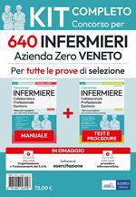 Kit concorso 640 Infermieri Azienda Zero Veneto. Manuale, test, corso online di procedure infermieristiche. Con software di simulazione. Con video-corso