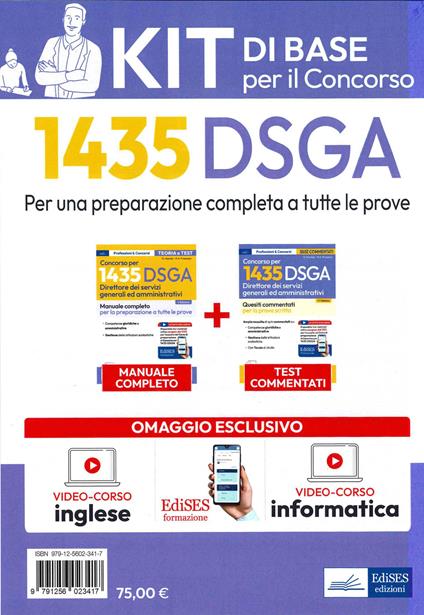 Kit di base per il concorso 1435 DSGA - Giuseppe Mariani,Rosa Angela Proserpio - copertina