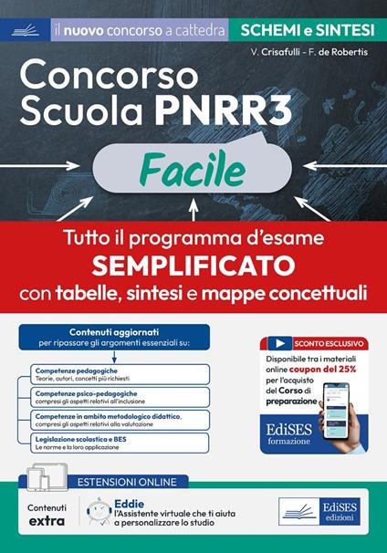 Concorso Scuola PNRR 3. Facile schemi e schede di sintesi - copertina