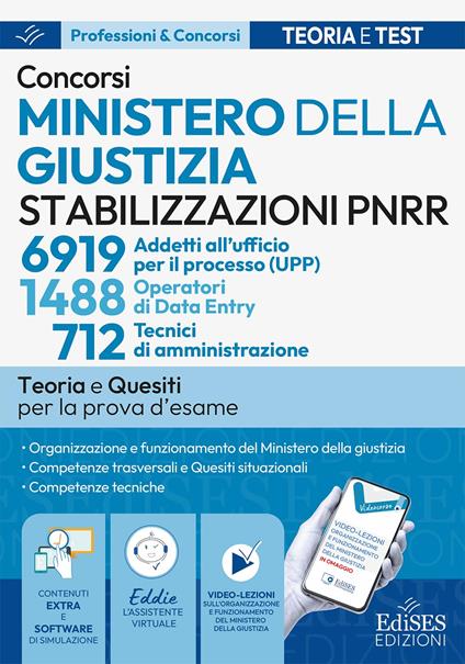 Concorso Ministero Giustizia 6919 Ufficio per il processo 1488 oper. 712 tecn. - copertina