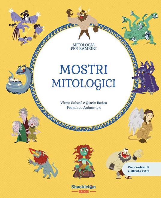 Mostri mitologici. Con contenuti e attività extra. Ediz. a colori - Víctor Sabaté - copertina
