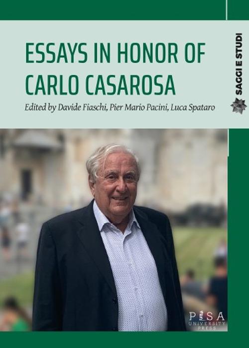Essays in honor of Carlo Casarosa - copertina