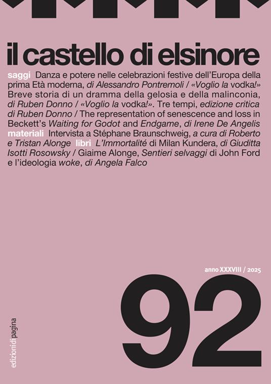 Il castello di Elsinore (2025). Vol. 92 - copertina