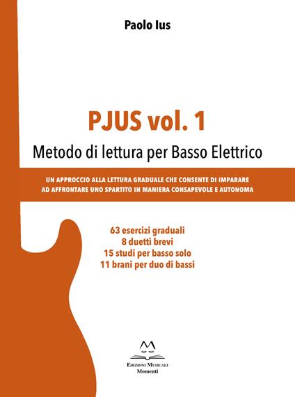 Pjus. Vol. 1: Metodo di lettura per basso elettrico - Paolo Ius - copertina
