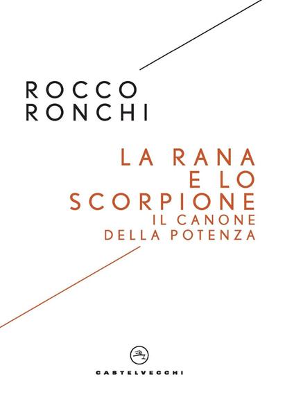 La rana e lo scorpione. Il canone della potenza - Rocco Ronchi - copertina