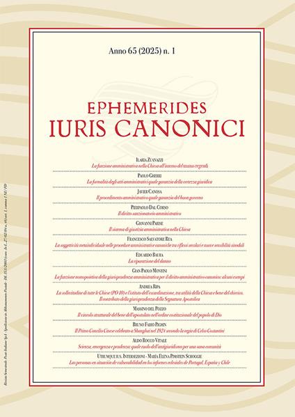 Ephemerides Iuris canonici (2025). Vol. 1 - copertina
