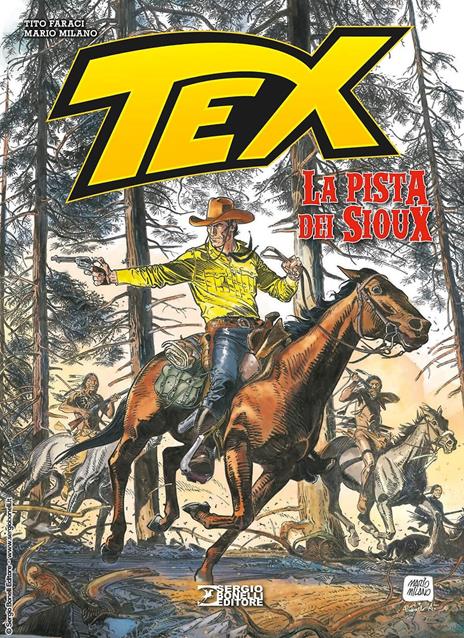Tex. La pista dei Sioux - Tito Faraci - copertina