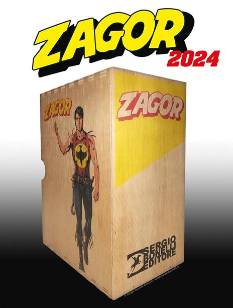 Un anno con Zagor. Box 2024 - Moreno Burattini,Alessandro Russo,Luigi Mignacco - copertina