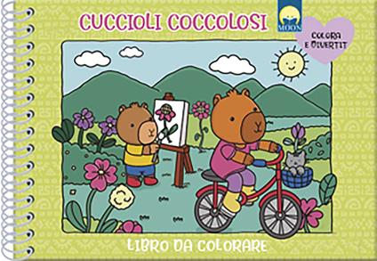 Cuccioli cucciolosi. Libro da colorare. Ediz. a spirale - copertina