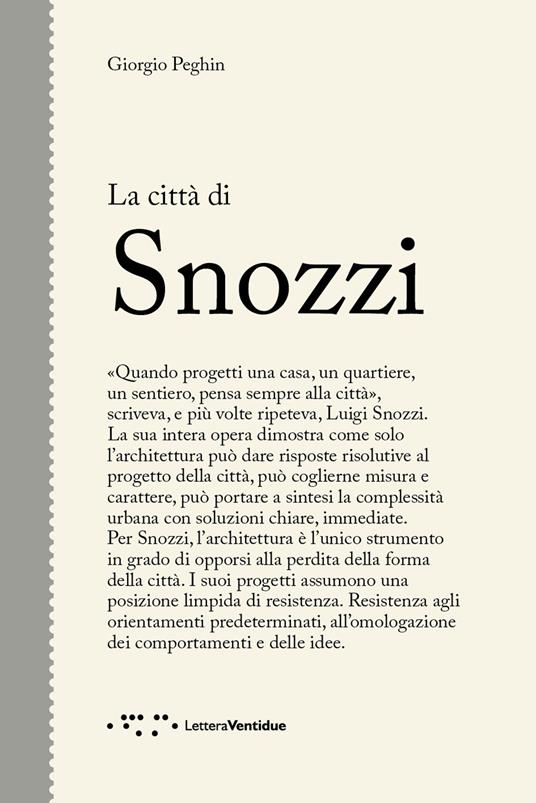 La città di Snozzi - Giorgio Peghin - copertina