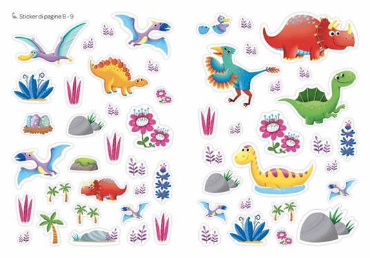 Nella terra dei dinosauri. Mini sticker. Ediz. a colori - Stefania Colnaghi - 5