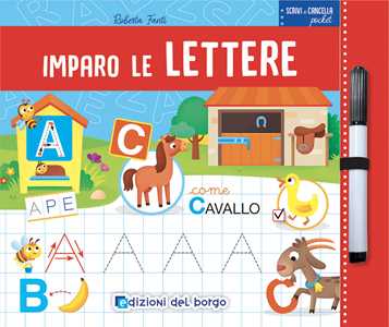 Libro Imparo le lettere. Scrivi e cancella pocket Roberta Fanti