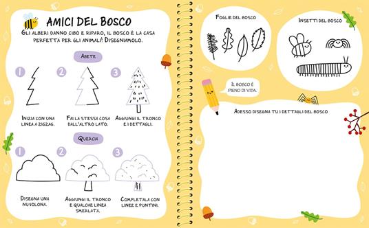 Simpatici animali. Ediz. a spirale. Con 8 acquerelli. Con pennello. Con stencil - Danielle Mudd - 4