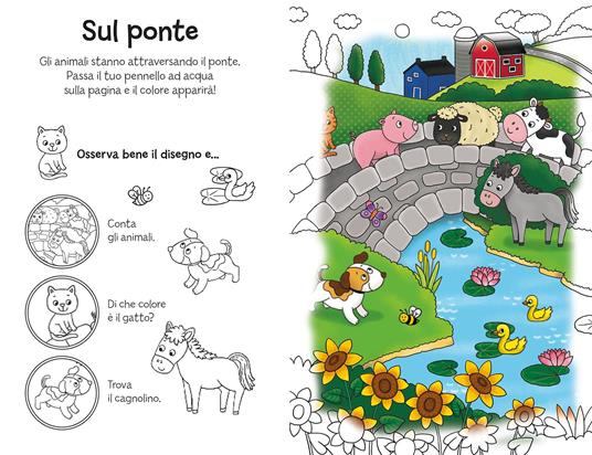 Animali della fattoria. Ediz. illustrata. Con pennello magico ad acqua - 4